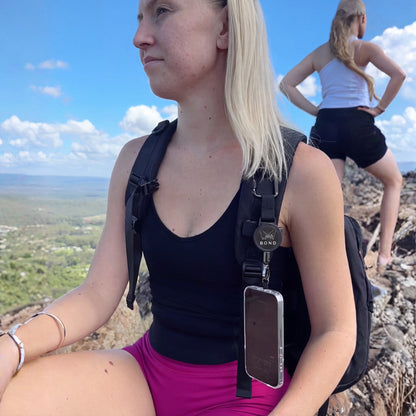 BOND Retractable Phone Tether — Anti-Drop Leash with Steel Carabiner